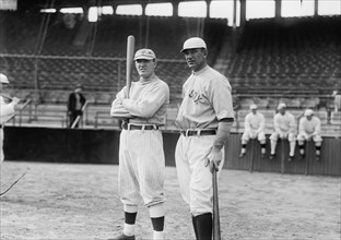 Bill Carrigan & manager Jake Stahl, Boston AL (baseball), 1912. Creator: Bain News Service.