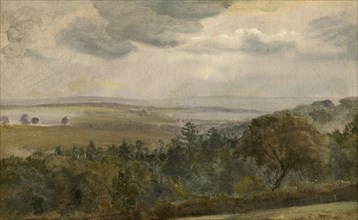 Extensive Landscape With Clouds, c1850. Creator: Lionel Constable.