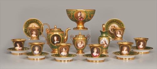 Tea Service Of Famous Women (Cabaret Des Femmes Célèbres), 1811-1812. Creator: Unknown.