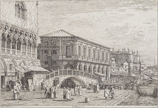 Le Preson V (The Prison). From: Vedute altre prese da i luoghi altre ideate da Antonio...1735-1746. Creator: Canaletto.