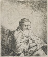 The old man with a leaf of trefoil on his coat, 1642-1669. Creator: Ferdinand Bol.