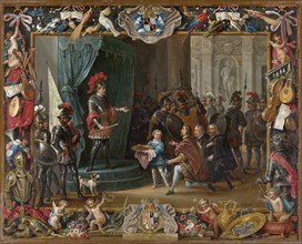 The Submission of the Sicilian Rebels to Antonio Moncada in 1411, 1663. Creators: David Teniers II, Jan van Kessel.