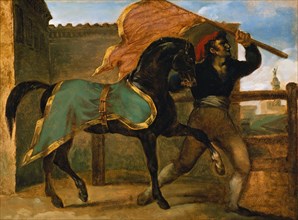 Horse Race, 1817. Creator: Theodore Gericault.