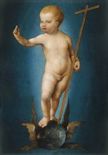 The Infant Christ on the Orb of the World, 1530. Creator: Joos van Cleve.
