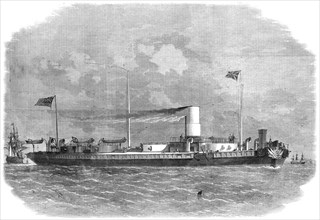 The Royal Sovereign turret-ship, 1864. Creators: Edwin Weedon, Smyth.