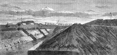 The War in Denmark: fortifications of Fredericia - Schleswig Bastion and Princess's Bastion, 1864. Creator: Unknown.