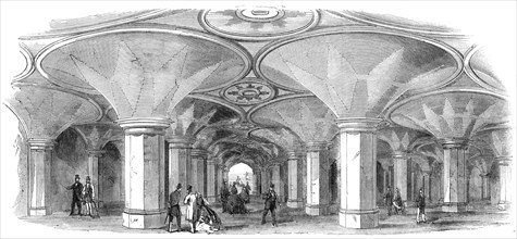 Subway of the new High-Level Station at the Crystal Palace, 1865. Creator: Unknown.