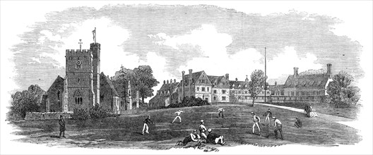 St. Andrew's Church and College, Bradfield, Berkshire, 1865. Creator: Unknown.