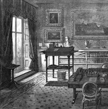 Lord Palmerston’s study at Broadlands, 1865. Creator: Unknown.