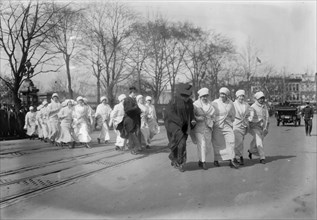 Suffrage parade, 1913, 1913. Creator: Bain News Service.