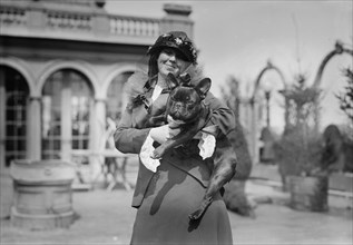 Mrs. Martha Haslam & "Noisette", between c1910 and c1915. Creator: Bain News Service.