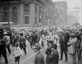 Delegations arriving in Baltimore, between c1910 and c1915. Creator: Bain News Service.