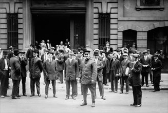 Strikers leave Sherry's, 1912. Creator: Bain News Service.