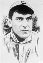 Sketch of Nap Lajoie, Cleveland AL (baseball), 1913. Creator: Bain News Service.