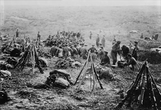 Bulgar evening meal, between c1910 and c1915. Creator: Bain News Service.