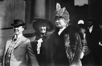 Eugene Walter, Mrs. Donald Brian, and Charlotte Walker, between c1910 and c1915. Creator: Bain News Service.