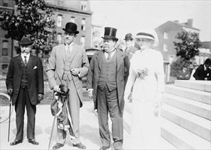 Dr. Cook Adams, John Barrett, Sir Geo. & Lady Reid, c1912. Creator: Bain News Service.