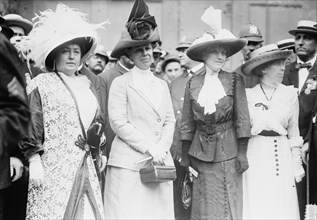 Mrs. Norman Mack, Mrs. Wm. Taft, Mrs. L.L. Francis, Mildred Aubrey, 1912. Creator: Bain News Service.