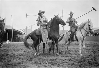 Wild West Polo, Coney Isl., between c1910 and c1915. Creator: Bain News Service.
