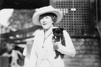 Mrs. Arthur Carrol and "Pom Pom", between c1910 and c1915. Creator: Bain News Service.