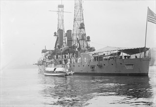 Naval Militia boarding ALABAMA, between c1910 and c1915. Creator: Bain News Service.