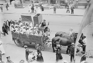 Suffrage Hay Wagon, between c1910 and c1915. Creator: Bain News Service.