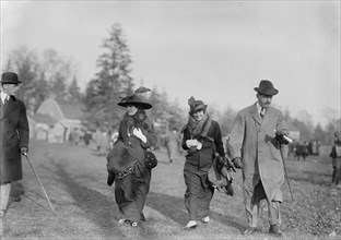 Mrs. A. Butler-Duncan; Miss Ruth Moller; William Archer Thompson, 1913. Creator: Bain News Service.