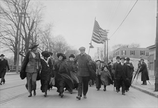 On to Albany -- Jones' Army 1/1/14, 1914. Creator: Bain News Service.