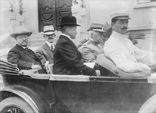 Roosevelt leaving Institute of Butantan, Sao Paolo, between c1910 and c1915. Creator: Bain News Service.