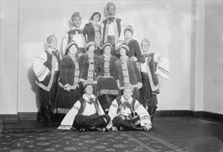 Suffrage dancers - Russian group, between c1910 and c1915. Creator: Bain News Service.