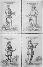 Ways of using a divining rod, between c1910 and c1915. Creator: Bain News Service.