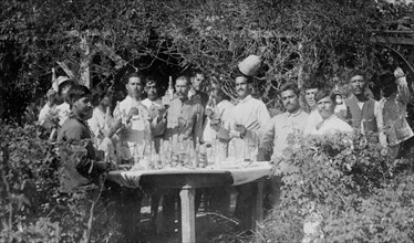 Mexican Feds Celebrating, between c1910 and c1915. Creator: Bain News Service.