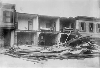 Wrecked Washington houses, 1914. Creator: Bain News Service.