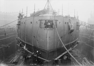 WYOMING in dock, between c1910 and c1915. Creator: Bain News Service.