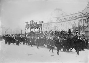 Funeral cortege for King Leopold, Belgium, 1910. Creator: Bain News Service.