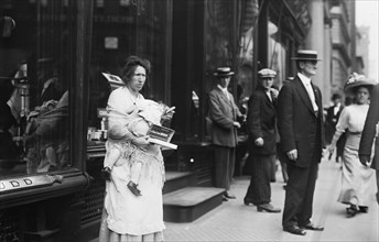 Beggar - Peddler on Broadway, 1911. Creator: Bain News Service.