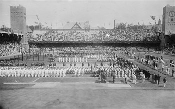 Opening Day, Stockholm Olympic Games, 1912. Creator: Bain News Service.