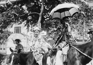 Chinese women in N.Y. 4th July parade, between c1910 and c1915. Creator: Bain News Service.