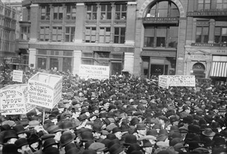 May Day '13, strikers in Union Square, 1913. Creator: Bain News Service.