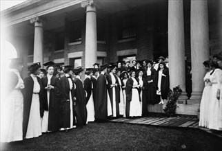 Miss Randolph addressing Barnard Grads, Ivy Day, 1911. Creator: Bain News Service.