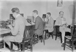 Telegraph Room, Dem. Nat Comm'ee, between c1915 and c1920. Creator: Bain News Service.