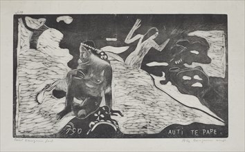 Auti te pape (Women at the river), 1894. Creator: Paul Gauguin.