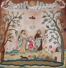 Embroidered picture,  c1640. Creator: Unknown.