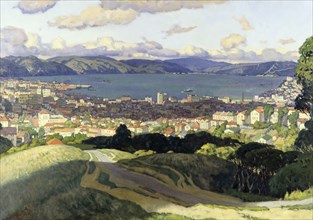 Wellington Harbour,1936. Creator: Archibald Frank Nicoll.