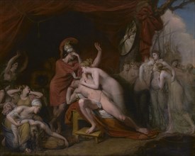 Achilles, frantic for the loss of Patroclus, rejecting the consolation of Thetis, 1803. Creator: George Dawe.