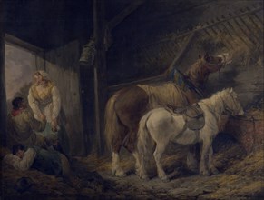 A carrier's stable, 1791. Creator: George Morland.