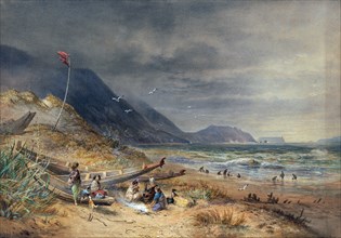 Cook's Strait, New Zealand, 1875. Creator: Nicholas Chevalier.