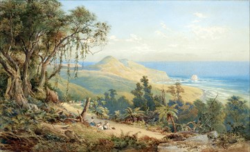 Sandfly Bay, Otago, c1879. Creator: Nicholas Chevalier.