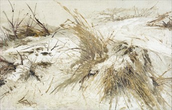 Snow on the sand dunes,  c1889-90. Creator: Petrus van der Velden.