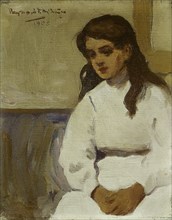 Figure of a young girl, 1908. Creator: Raymond McIntyre.